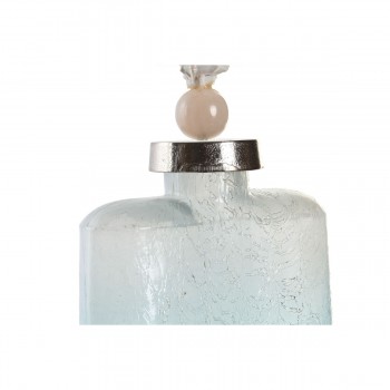 Кувшин DKD Home Decor Синий Алюминий Стеклянный оболочка Средиземноморье 9 x 17 x 43 cm