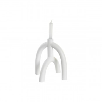 Канделябр DKD Home Decor Scandi 21,5 x 21,5 x 23 cm Белый Смола