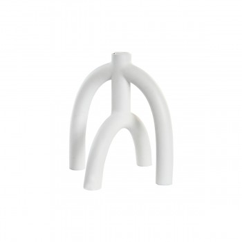 Канделябр DKD Home Decor Scandi 21,5 x 21,5 x 23 cm Белый Смола