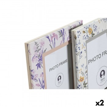 Фото рамка DKD Home Decor Белый Серый Лиловый Светло Pозовый Алюминий (2 штук)