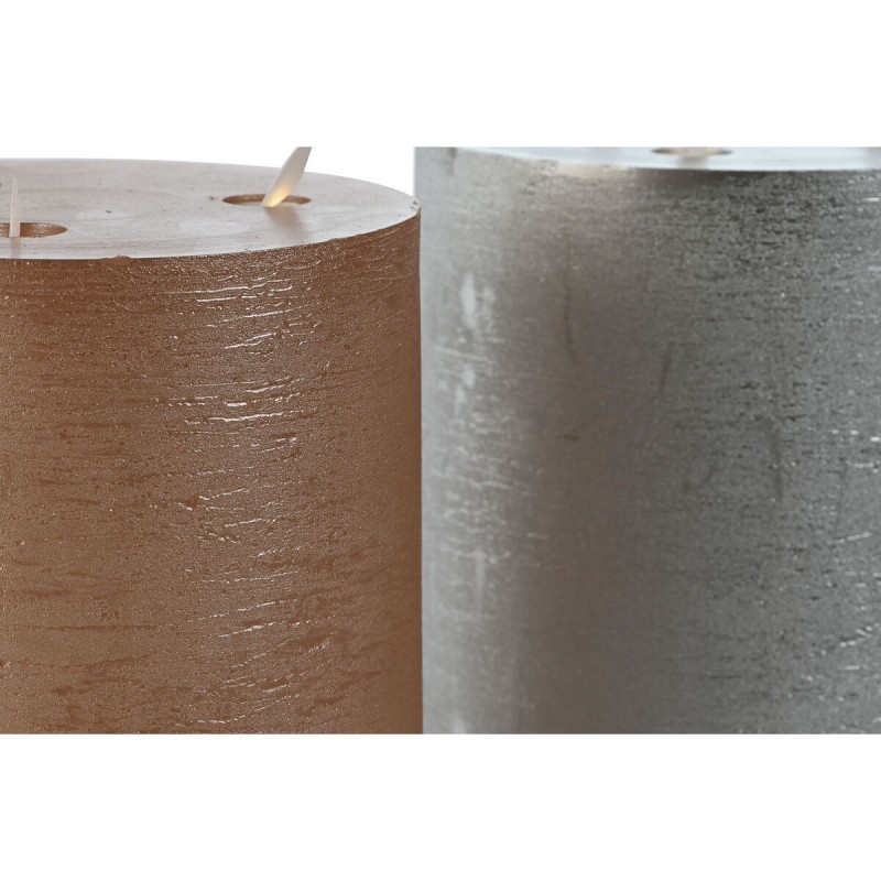 Вуаль LED DKD Home Decor Позолоченный Серебристый 15 x 15 x 20 cm (AA) (2 штук)