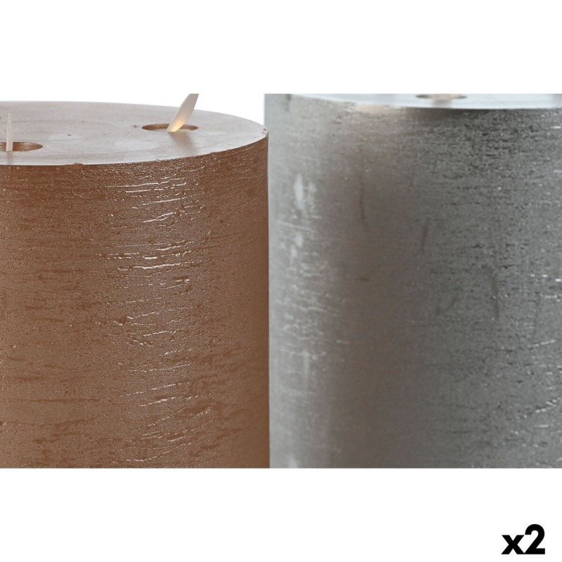 Вуаль LED DKD Home Decor Позолоченный Серебристый 15 x 15 x 20 cm (AA) (2 штук)