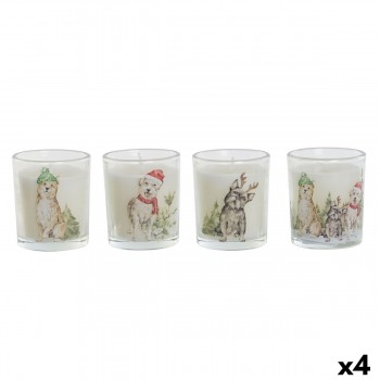 Вуаль DKD Home Decor Белый 5 x 5 x 6 cm (4 штук)