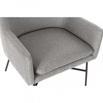 Кресло DKD Home Decor Чёрный Светло-серый Металл 66 x 62 x 76,5 cm