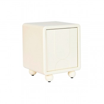 Ночной столик DKD Home Decor Белый Деревянный MDF 45 x 40 x 55 cm