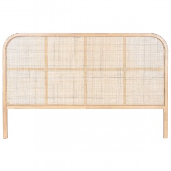 Изголовье кровати Home ESPRIT Натуральный древесина каучукового дерева 180 x 3,5 x 120 cm