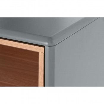 Тумба с ящиками Home ESPRIT Синий Серый полипропилен Деревянный MDF 80 x 40 x 117 cm