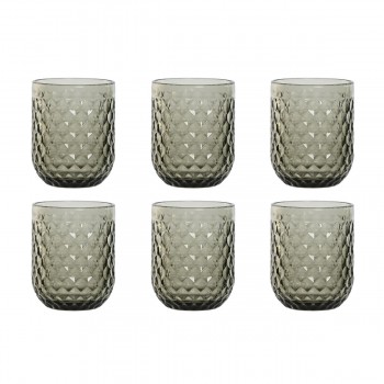 Набор стаканов Home ESPRIT Серый Стеклянный 240 ml (6 штук)
