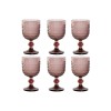 Набор рюмок Home ESPRIT Розовый Стеклянный 240 ml (6 штук)