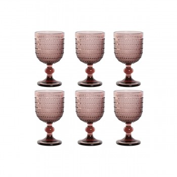 Набор рюмок Home ESPRIT Розовый Стеклянный 240 ml (6 штук)