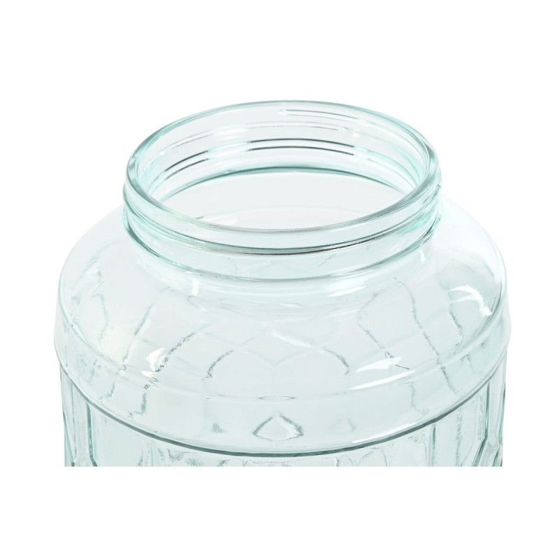 Водный дозатор Home ESPRIT Синий Нержавеющая сталь Стеклянный 3,6 L 16 x 21 x 26 cm