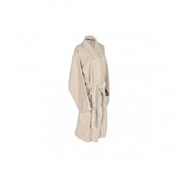 Халат Home ESPRIT Бежевый Хлопок Мужской