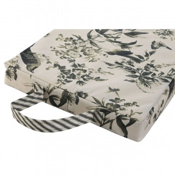 Floor cushion Home ESPRIT Зеленый Бежевый Хлопок полиэстер 40 x 25 x 4 cm