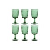 Набор рюмок Home ESPRIT Зеленый Стеклянный 285 ml (6 штук)