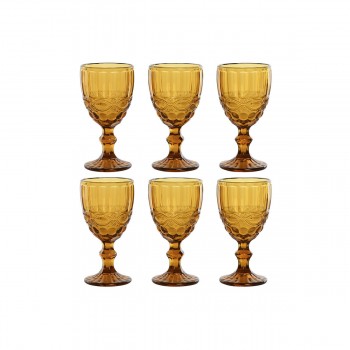 Набор рюмок Home ESPRIT Янтарь Стеклянный 325 ml (6 штук)