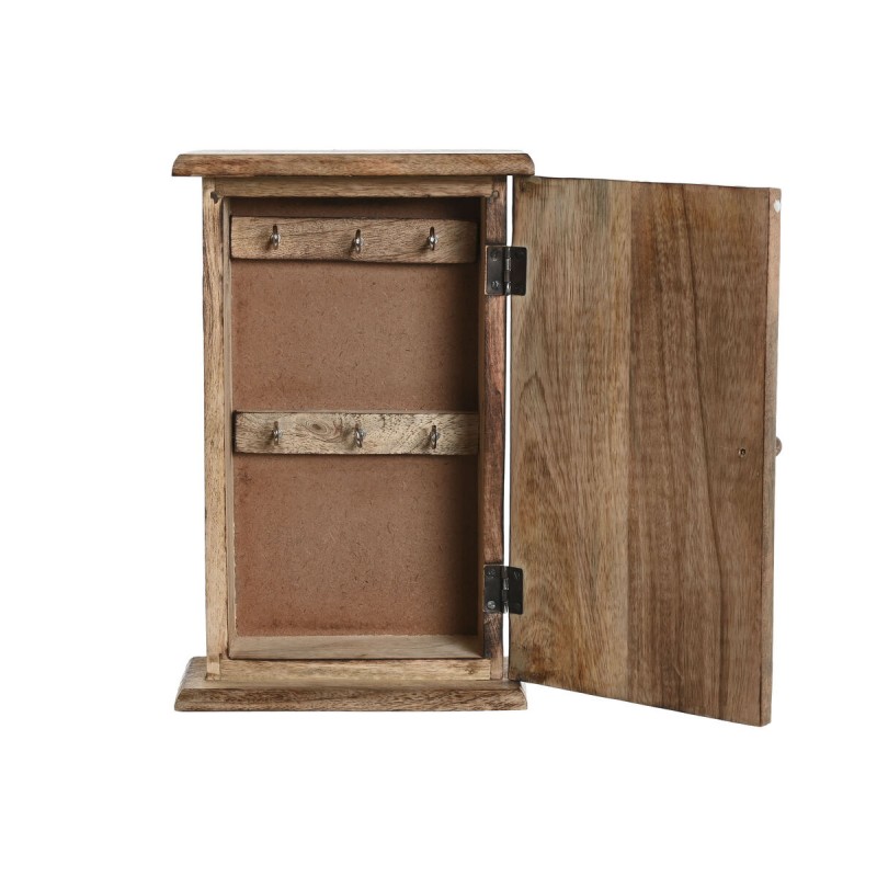 Шкаф для ключей Home ESPRIT Белый Натуральный 18 x 7,5 x 28 cm