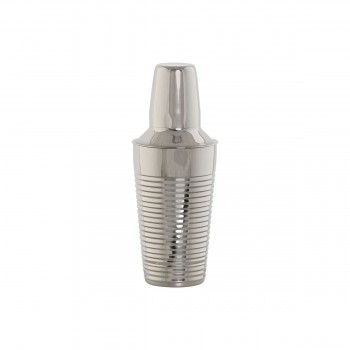 Шейкер Home ESPRIT Позолоченный Серебристый Нержавеющая сталь 9,5 x 9,5 x 22 cm