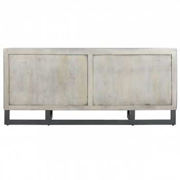 Устройство Home ESPRIT Белый Металл Древесина манго 180 X 38,7 X 80 cm