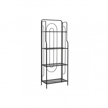 Полка Home ESPRIT Чёрный Металл 60 x 27 x 160 cm