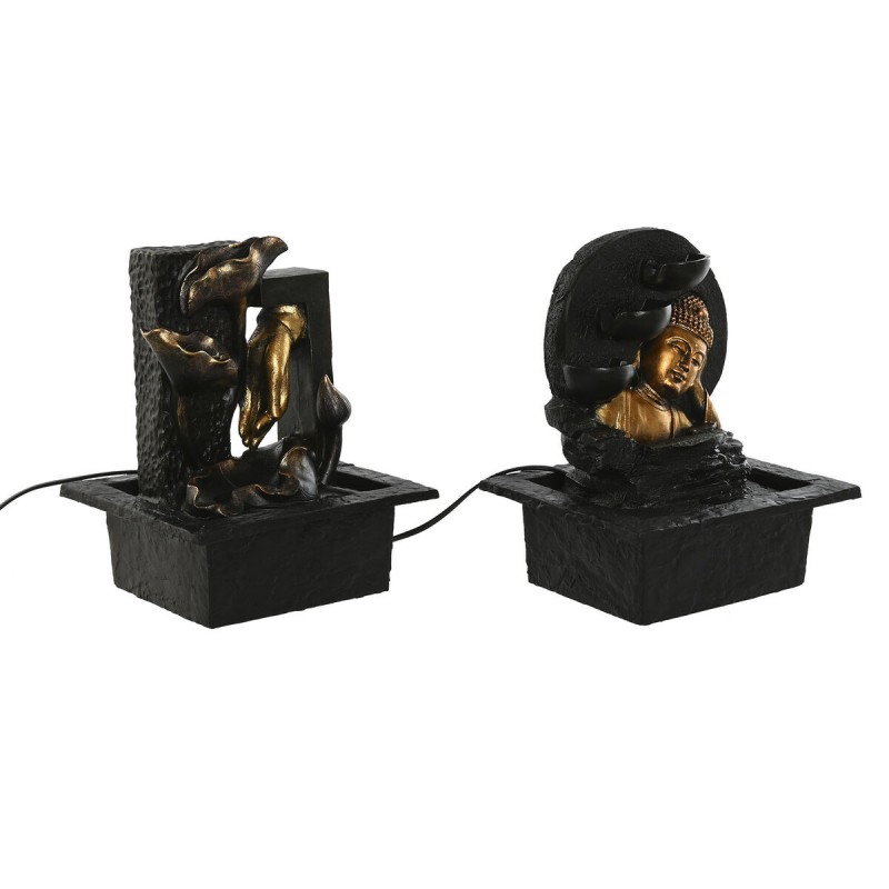 Садовый фонтан Home ESPRIT Смола Будда Восточный 21 x 19 x 27 cm (2 штук)
