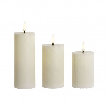 Вуаль LED Home ESPRIT Бежевый 5,5 x 5,5 x 13,5 cm (AA)