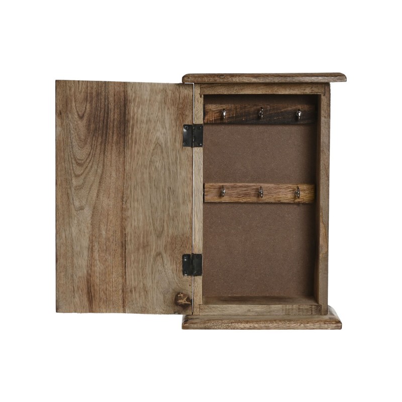 Шкаф для ключей Home ESPRIT Синий Белый Натуральный 18 x 7,5 x 28 cm