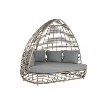 Садовый диван Home ESPRIT Темно-серый 198 x 168 x 168 cm