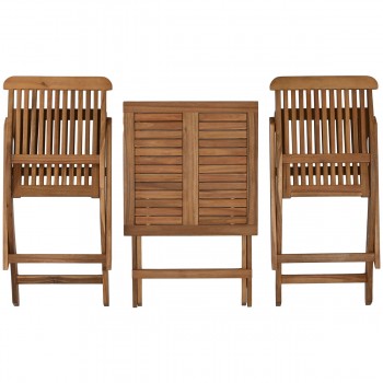 Стол и 2 стула Home ESPRIT Коричневый 60 x 60 x 74 cm