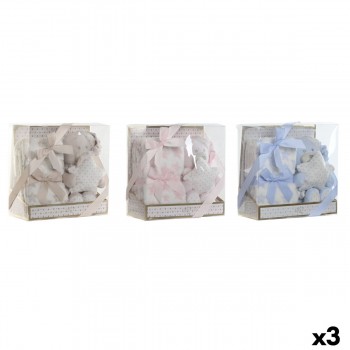 Детский подарочный набор Home ESPRIT Синий Бежевый Розовый полиэстер (3 штук)