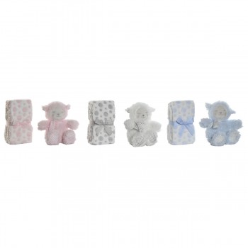 Детский подарочный набор Home ESPRIT Синий Бежевый Розовый полиэстер (3 штук)