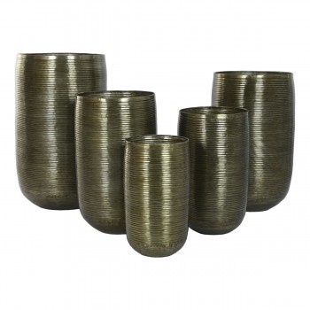 Подставка под цветочный горшок Home ESPRIT Медь Алюминий современный 50 x 50 x 89 cm 51,5 x 51,5 x 91 cm (5 штук)