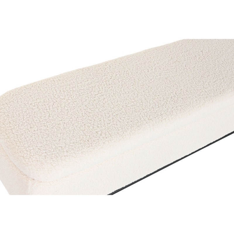 Банкетка Home ESPRIT Белый Чёрный полиэстер Сталь 145 x 45 x 45 cm