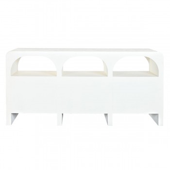 Устройство Home ESPRIT Белый Натуральный Переработанная древесина Древесина манго 161 x 40 x 82 cm