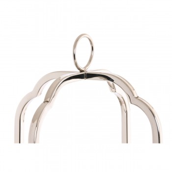 Подсвечник Home ESPRIT Серебристый Стеклянный Сталь 21 x 21 x 62 cm