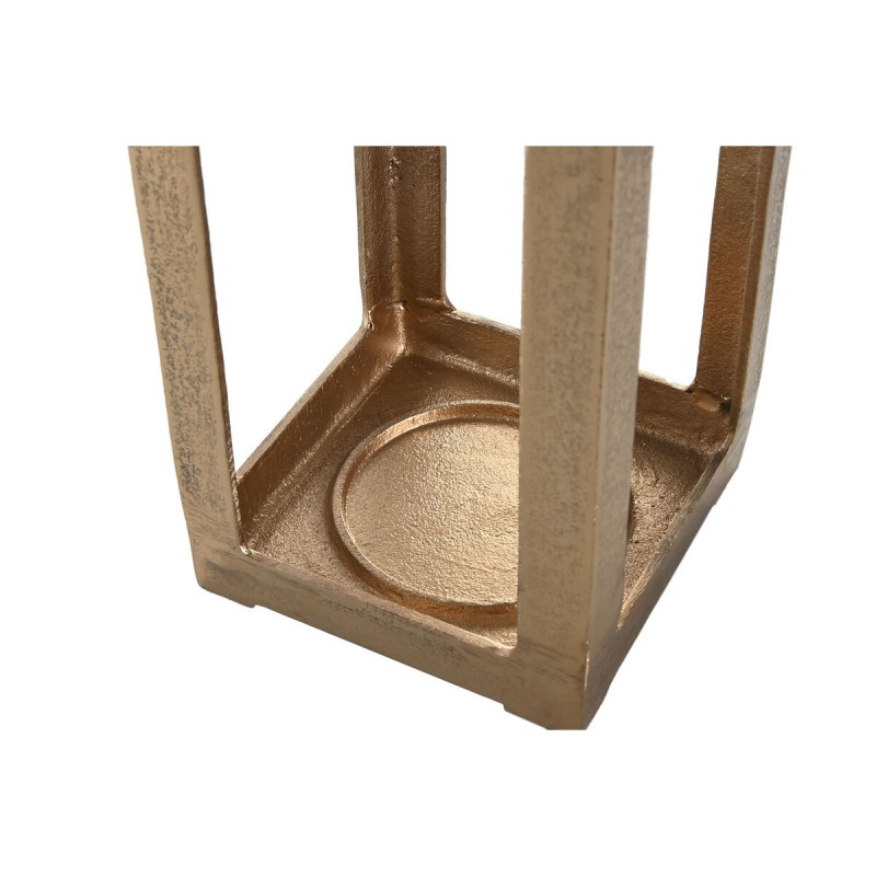 Фонарь Home ESPRIT Позолоченный Алюминий Стеклянный современный 15 x 15 x 59 cm