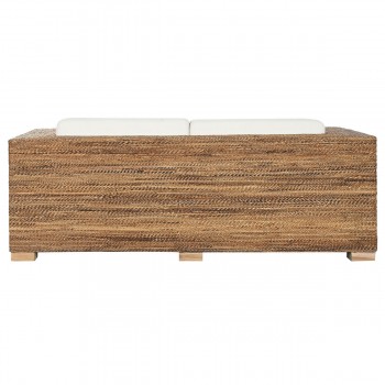 Садовый диван Home ESPRIT Белый Натуральный 192 x 92 x 65 cm