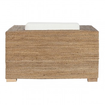 Садовое кресло Home ESPRIT Белый Натуральный 117 x 92 x 65 cm