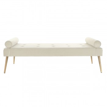 Диван Home ESPRIT Кремовый Металл 184 x 76 x 62 cm