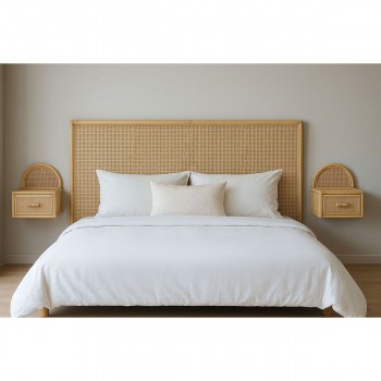 Изголовье кровати Home ESPRIT Светло-коричневый 190 X 2,5 X 80 CM