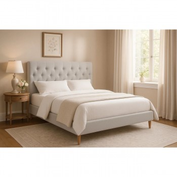 кровать Home ESPRIT Бежевый 170 X 219 X 104 CM