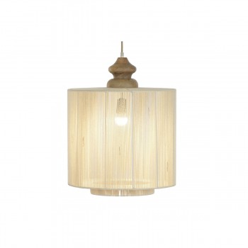 Потолочный светильник Home ESPRIT Коричневый Бежевый Древесина манго 60 W 40 x 40 x 53 cm