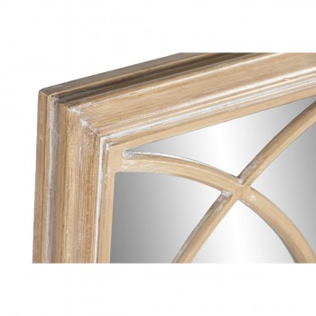 Настенное зеркало Home ESPRIT Натуральный Окно