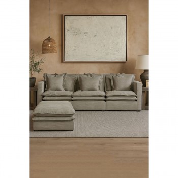 Модуль дивана Home ESPRIT Зеленый песок 102 X 120 X 95 CM