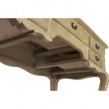 Письменный стол Home ESPRIT Белый Натуральный Деревянный