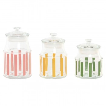 Набор из 3 банок Home ESPRIT Разноцветный Лучи современный 1 L 1,2 L 3 Предметы