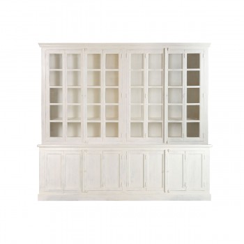 Дисплей-стенд Home ESPRIT Белый Тик Древесина манго 270 X 43 X 244 CM