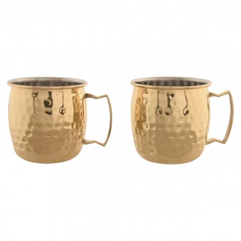 Набор из 2 кружек Mug Home ESPRIT Позолоченный Loft 480 ml (2 штук)