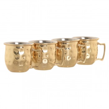 Набор из 4 кружек Mug Home ESPRIT Позолоченный Loft