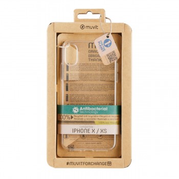 Чехол для мобильного телефона Muvit for Change iPhone X/XS Прозрачный