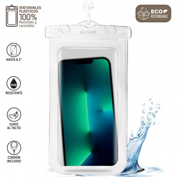 Водонепроницаемый чехол Muvit for Change Белый Универсальный 6,5" (6,5")